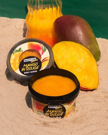 Beauty Jar Yummy Mango in Rouge Körperpeeling