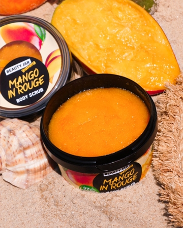 Beauty Jar Yummy Mango in Rouge Körperpeeling
