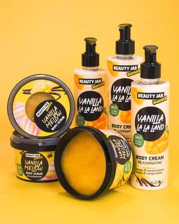 Beauty Jar Yummy Vanilla Mellow απαλό Scrub με αναζωογονητικά αποτέλεσματα