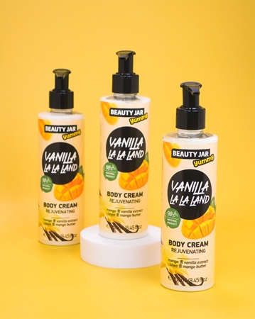 Beauty Jar Yummy Vanilla La La Land senėjimą lėtinantis kremas kūnui