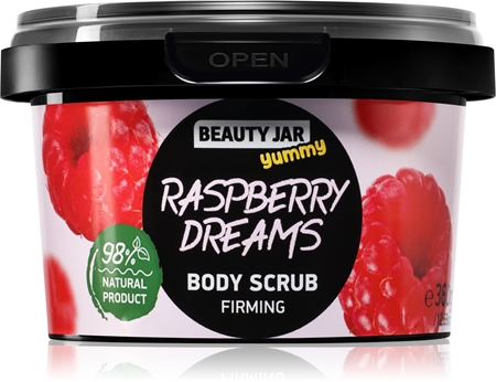 Beauty Jar Yummy Raspberry Dreams zpevňující tělový peeling