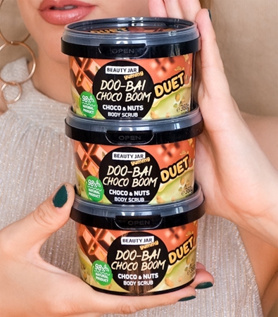 Beauty Jar Yummy Doo-Bai Choco Boom jemný tělový peeling