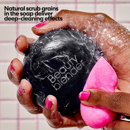beautyblender® Tool Scrub Charcoal Solid Cleanser For Makeup Sponges And Brushes