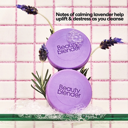 beautyblender® Tool Scrub Lavender Solid Cleanser For Makeup Sponges And Brushes
