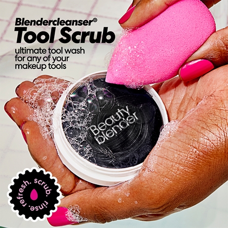 beautyblender® Tool Scrub Charcoal Solid Cleanser For Makeup Sponges And Brushes