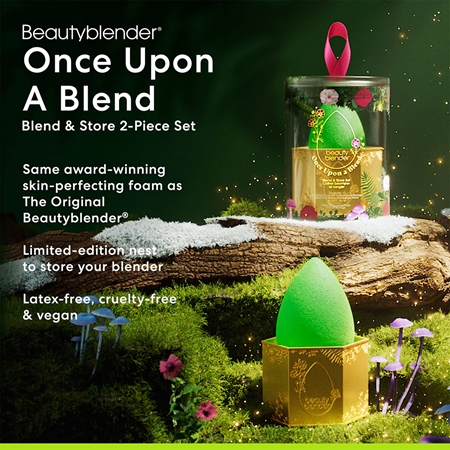 beautyblender® Once Upon a Blend houbička na makeup s podstavcem