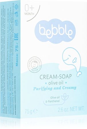 Bebble Cream-Soap Olive oil & Panthenol krémové mydlo s olivovým olejom