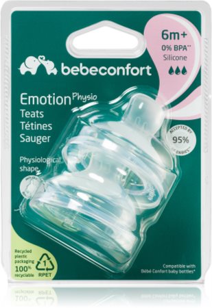 Bebeconfort Emotion Physio Fast Flow baby bottle teat