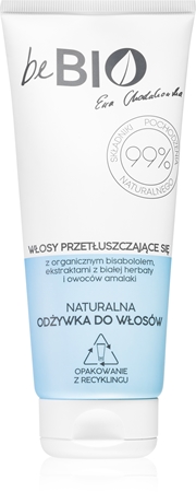 beBIO Greasy Hair Balsam pentru par fin si moale.