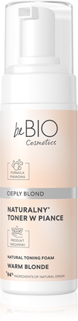 beBIO Natural Foam Toner Warm Blonde mousse teintée pour cheveux