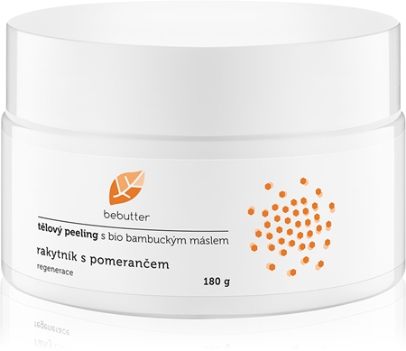 Bebutter tělový peeling rakytník s pomerančem tělový peeling