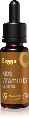 Beggs Kids Vitamin D3 400 IU Olive Oil kapky s vitamínem D