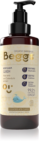 Beggs Organic Baby & Kids Body & Hair Wash gel za prhanje za telo in lase za otroke od rojstva