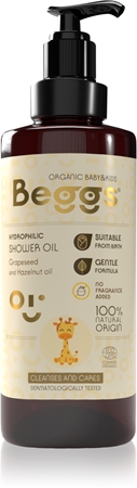 Beggs Organic Baby & Kids Hydrophilic Shower Oil Badeöl für Kinder ab der Geburt