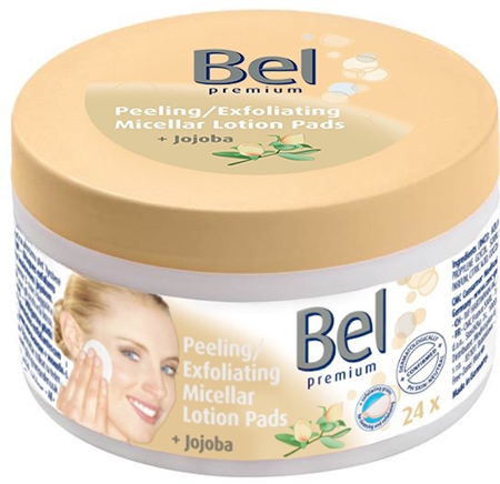Bel Premium мицеларни кърпички за почистване на грим с пилинг ефект