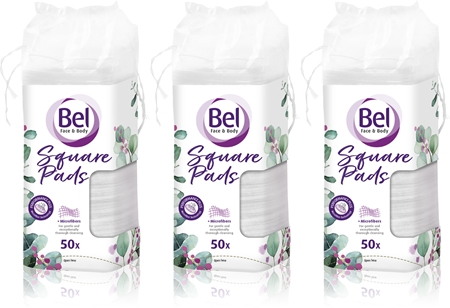 Bel Face & Body Square Pads Makeup Remover Pads economy pack