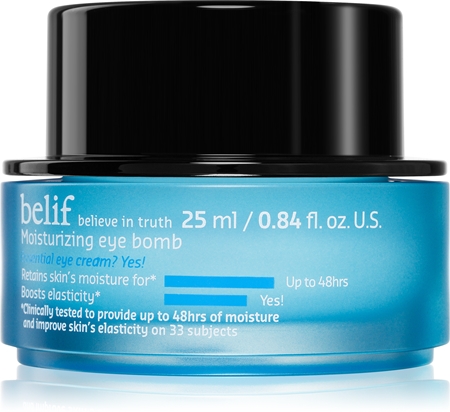 belif Moisturizing Eye Bomb masque contour yeux nutrition et hydratation