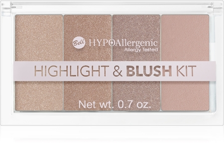 Bell Hypoallergenic палитра с хайлайтъри и ружове