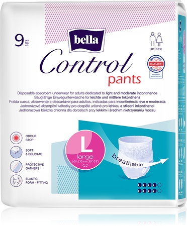 BELLA Control Pants Size L jednorázové plenkové kalhotky
