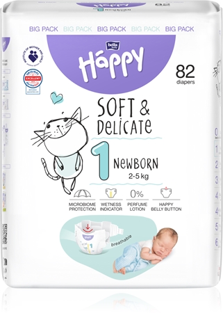 Bella Baby Happy Soft&Delicate Size 1 Newborn pannolino monouso