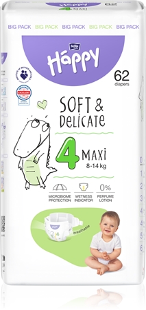 Bella Baby Happy Soft&Delicate Size 4 Maxi kertakäyttövaipat