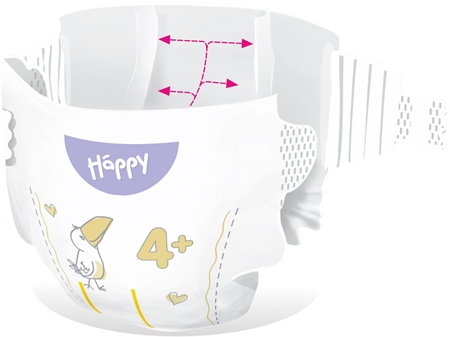BELLA Baby Happy Soft&Delicate Einwegwindeln mit Kanälchen