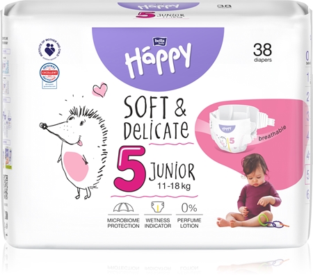 Bella Baby Happy Soft&Delicate Size 5 Junior Einwegwindeln