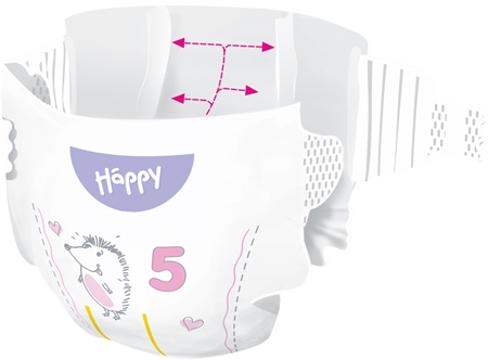 BELLA Baby Happy Soft&Delicate disposable nappies with absorbent channels