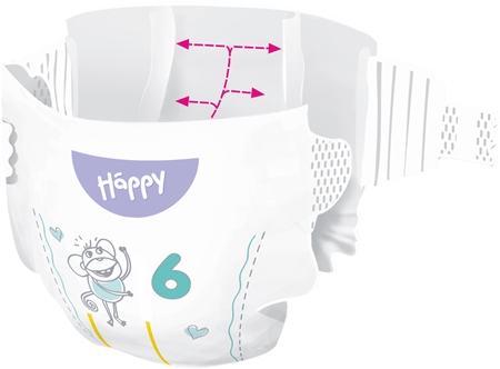BELLA Baby Happy Soft&Delicate Einwegwindeln mit Kanälchen