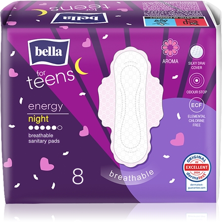 BELLA For Teens Energy Night sanitary towels night