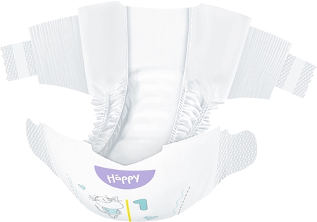BELLA Baby Happy Soft&Delicate wegwerpluiers met kanaaltjes