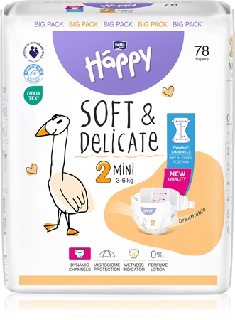 Bella Baby Happy Soft&Delicate Size 2 Mini disposable nappies