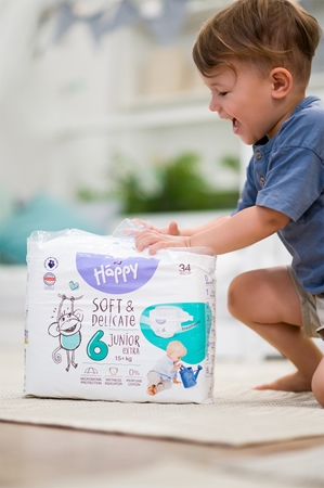 Bella Baby Happy Soft&Delicate Size 6 Junior Extra jednorázové pleny