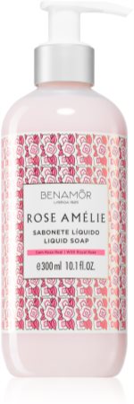 Benamôr Rose Amélie Sabonate Líquido jabón líquido de manos con textura suave