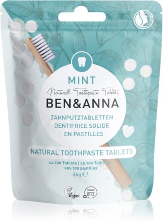 BEN&ANNA Natural Toothpaste Tablets dentifrice en comprimés