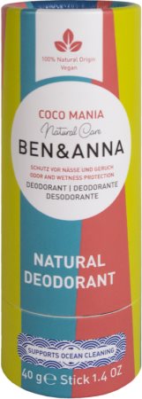 BEN&ANNA Natural Deodorant Coco Mania deodorant stick