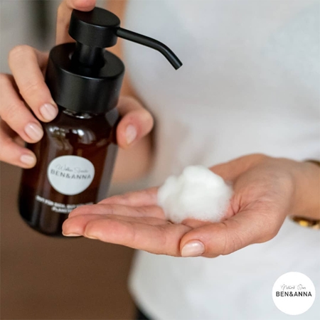 BEN&ANNA Natural Care glass soap dispenser