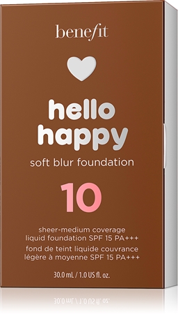 Benefit Hello Happy Soft Blur Foundation mattító folyékony alapozó SPF 15