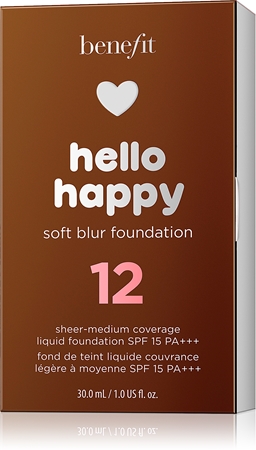 Benefit Hello Happy Soft Blur Foundation matinis skystasis makiažo pagrindas SPF 15