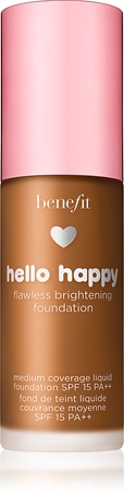 Benefit Hello Happy Flawless Brightening Foundation švytėjimo suteikiantis skystasis makiažo pagrindas SPF 15