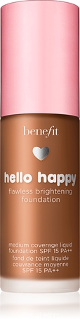 Benefit Hello Happy Flawless Brightening Foundation frissítő folyékony make-up SPF 15