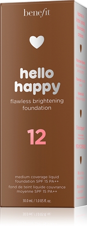 Benefit Hello Happy Flawless Brightening Foundation frissítő folyékony make-up SPF 15