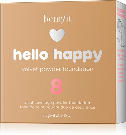 Benefit Hello Happy Velvet Powder Foundation kompakt púderes alapozó
