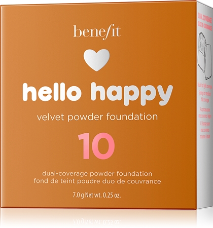 Benefit Hello Happy Velvet Powder Foundation kompakt púderes alapozó