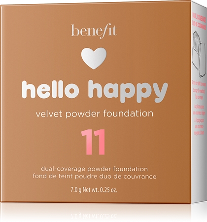 Benefit Hello Happy Velvet Powder Foundation kompakt púderes alapozó