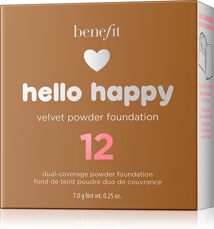 Benefit Hello Happy Velvet Powder Foundation kompaktinė pudra-makiažo pagrindas