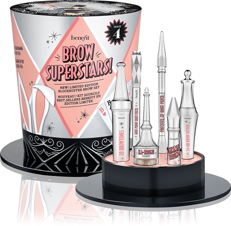 Benefit Brow Superstars сет за перфектни вежди 4 Warm Deep Brown цвят