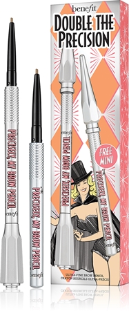 Benefit Double the Precision set za popolne obrvi 2 Warm Golden Blonde odtenek