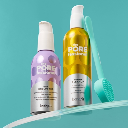 Benefit The POREfessional Get Unblocked Mini tisztító és sminklemosó olaj a bőr kisimításáért és a pórusok minimalizásáért