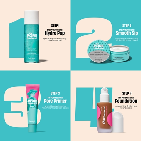 Benefit The POREfessional Hydro Pop veido esencija drėkinamojo poveikio
